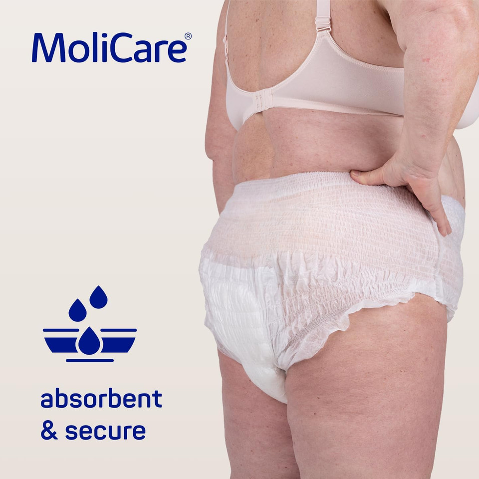 MoliCare Premium Mobile 6 Drops Size XXL Incontinence Pants with Reliable Leakage Protection, Disposable Pull-Up Pants for Moderate Incontinence, Comfortable Fit, Odour Neutralising, 14 Pieces