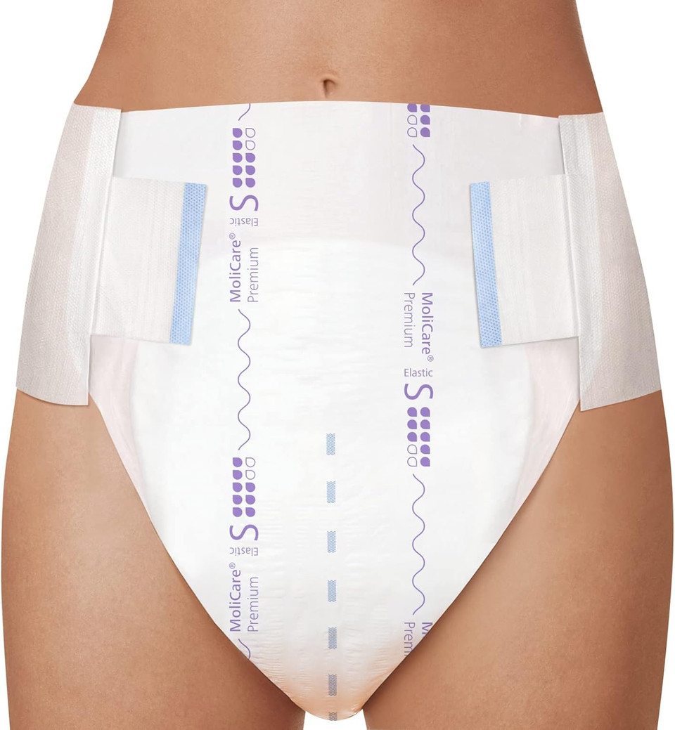 MoliCare® Premium Elastic Slip  8 Drops Absorption | All-Round Leakage Protection, Ergonomic & Fast handling with Elasticated Panels | Size S, Pack of 26