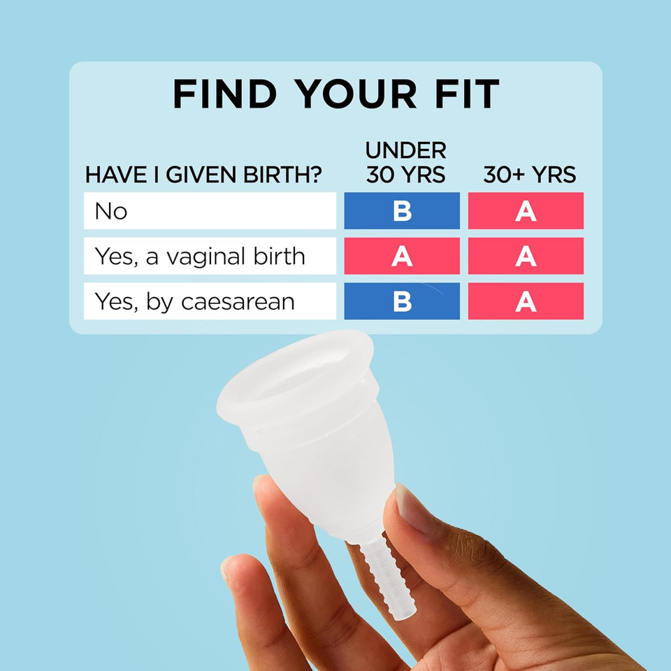 Mooncup The Original Silicone Menstrual Cup, Reusable, Ultra Soft & Easy Insert, Great for Heavy Flows, Size B, Age 30 or Under (Pack of 1)