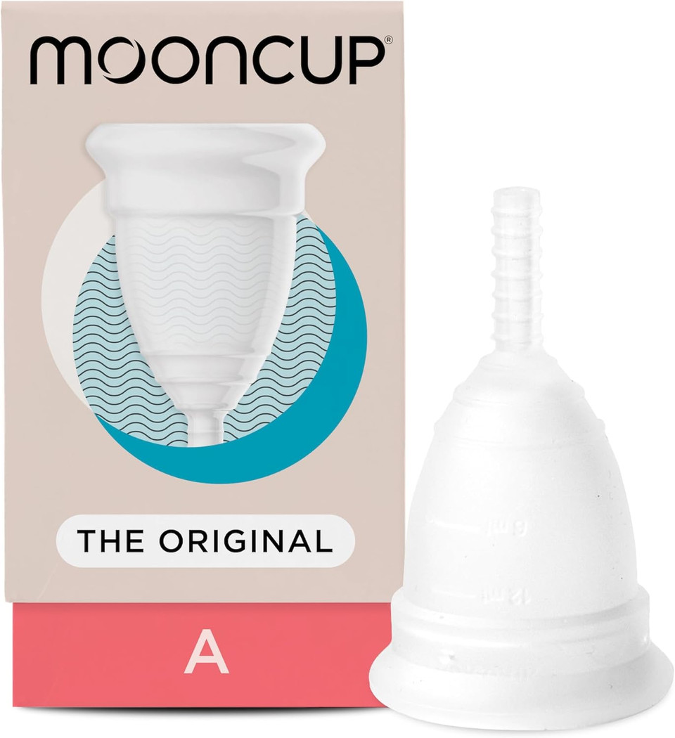 Mooncup® The Original Silicone Menstrual Cup, Reusable, Ultra Soft & Easy Insert, Great for Heavy Flows, Size A, Age 30+ or Post Vaginal Birth (Pack of 1)
