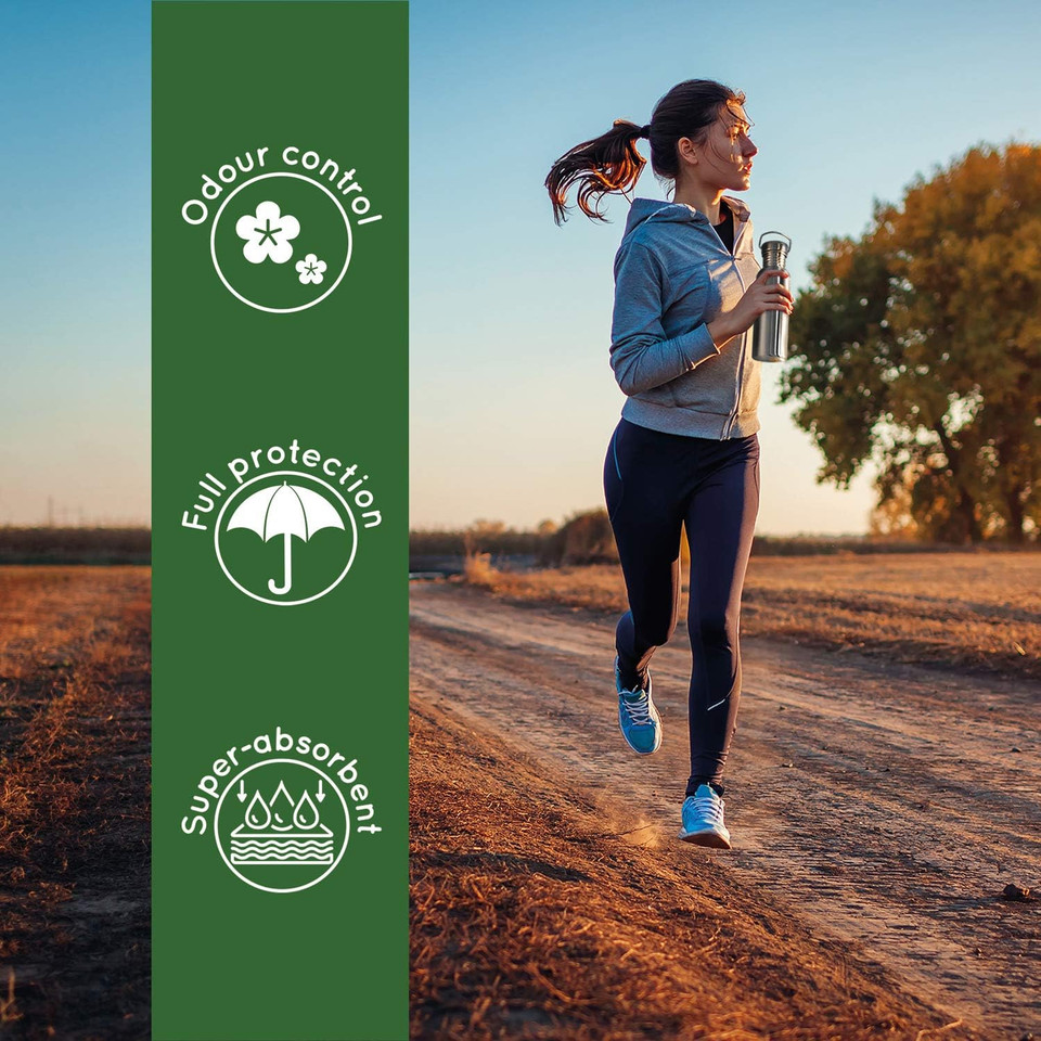 Bamboo Sanitary Pads with Discreet Black Pouch | Light Flow Reusable Panty Liners for Women | Zero Waste and Environmentally Friendly | Washable Panty Liners | Reusable Sanitary Towels | Bambaw