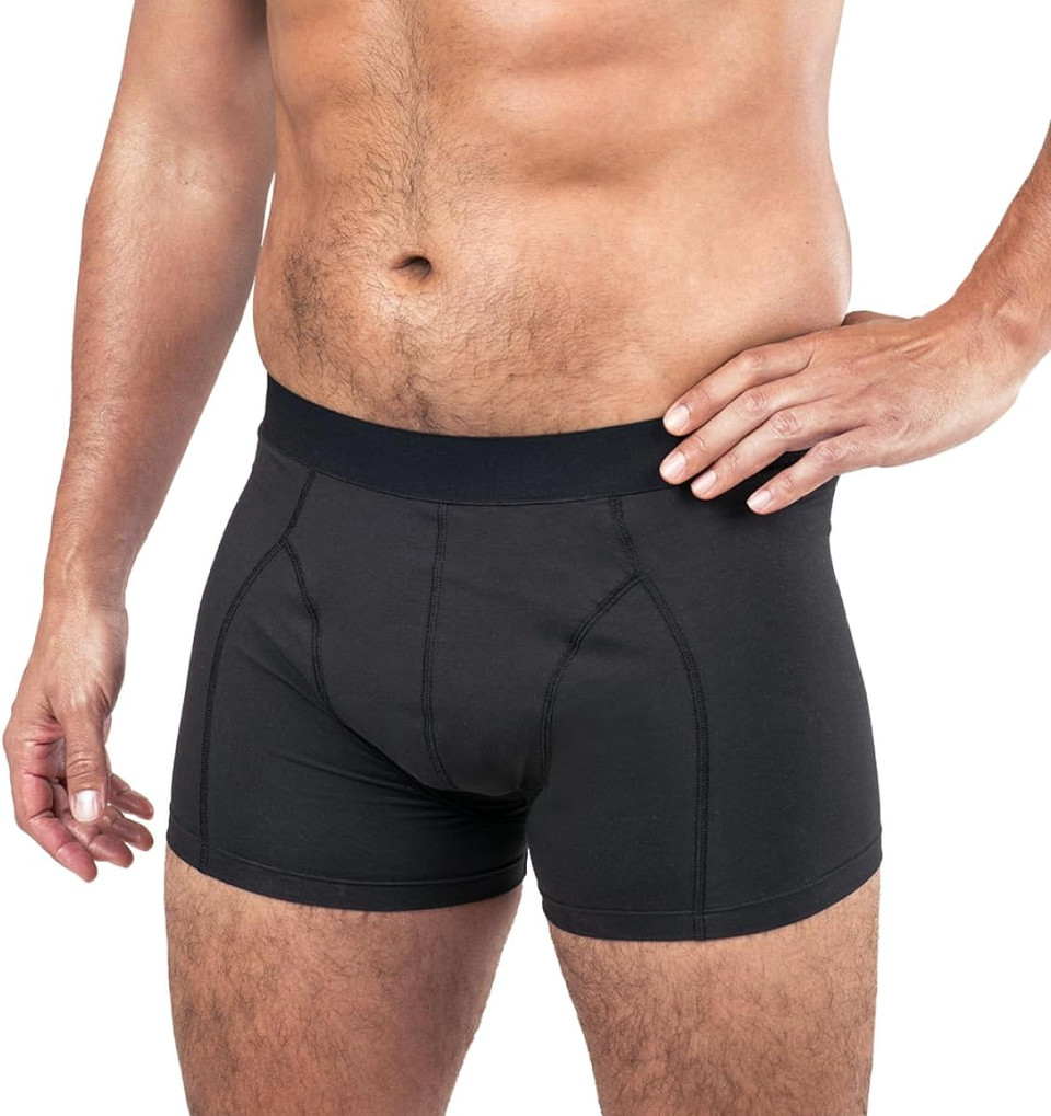 MoliCare Men - Washable Absorbent Underwear for Incontinence, Discrete Pants for Protecting from Drips & Dribbles, Size M, Black