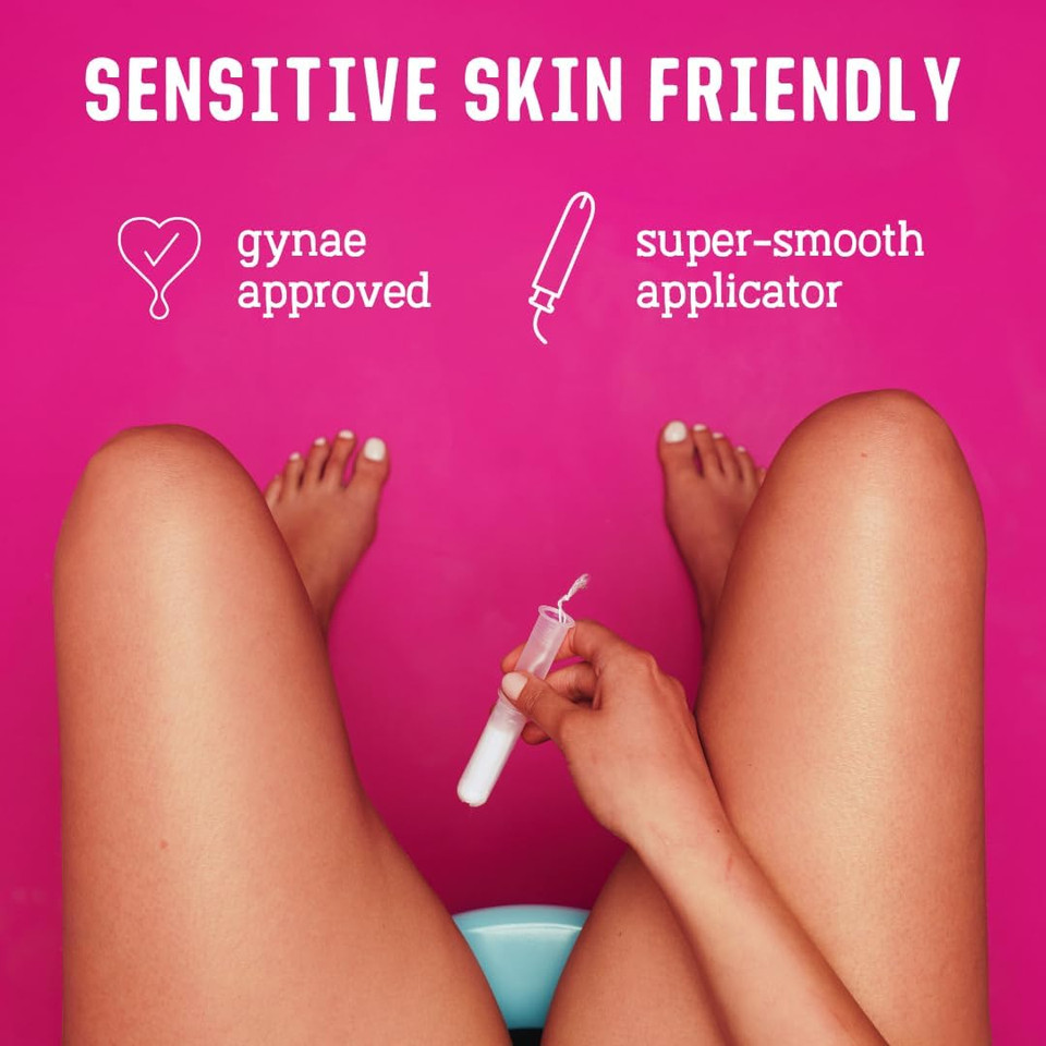 FLO Tampons, Regular with Applicator, Made from 100% Organic Cotton & Ultra-Absorbent - 80 Regular Tampons