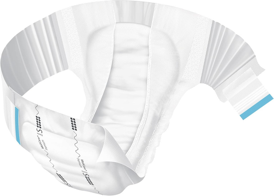 MoliCare Premium Elastic Unisex Disposable Slip: Discreet Use for Woman and Men with Incontinence; 10 Drops, Size S, 3 Packs of 22 (66 Pieces) MoliCare Premium Elastic Unisex Disposable Slip: Discreet Use for Woman and Men with Incontinence; 10 Drops, Size S, 3 Packs of 22 (66 Pieces)