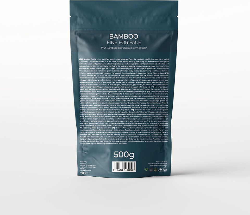 Mystic Moments | Bamboo Fine For Face Natural Exfoliant 100g Pure & Natural Scrub Vegan GMO Free