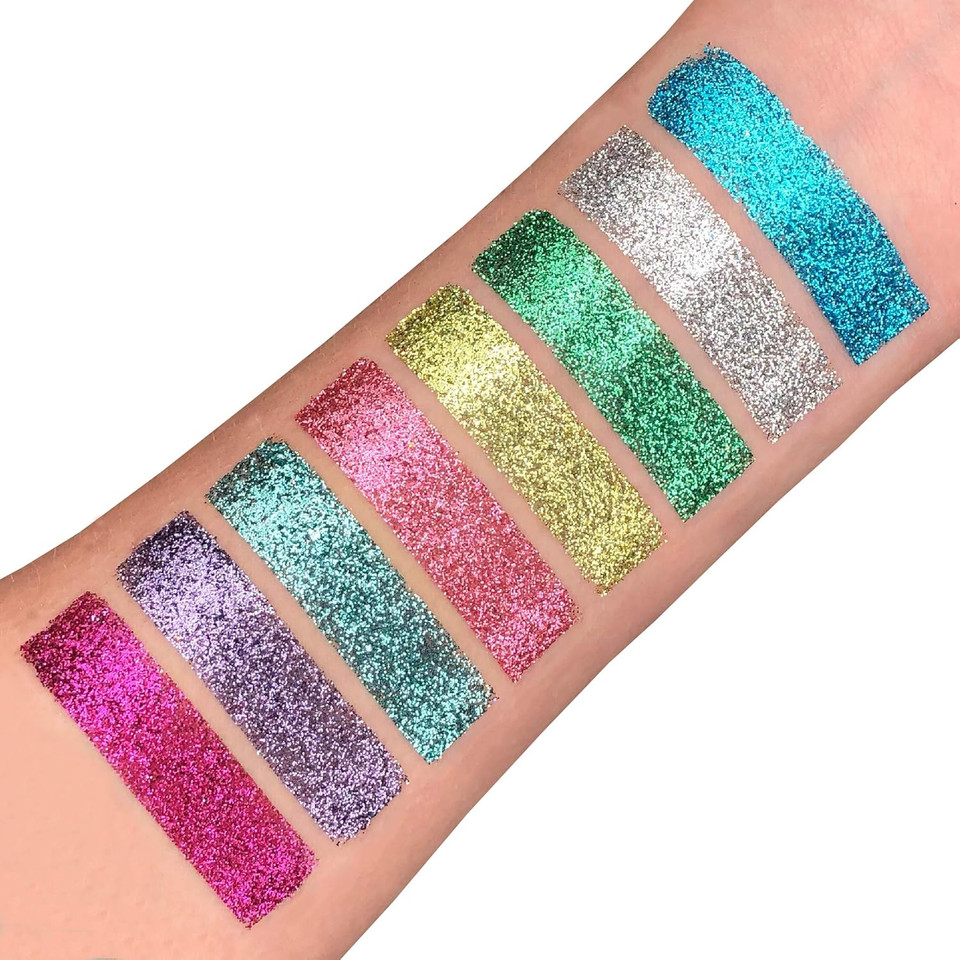 Biodegradable Eco Glitter Shakers by Moon Glitter - Dark Rose - Cosmetic Bio Festival Makeup Glitter for Face, Body, Nails, Hair, Lips - 5g