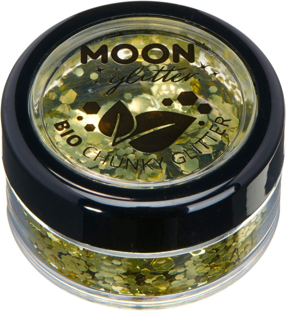 Biodegradable Eco Chunky Glitter by Moon Glitter - Lavender - Cosmetic Bio Festival Makeup Glitter for Face, Body, Nails, Hair, Lips - 3g