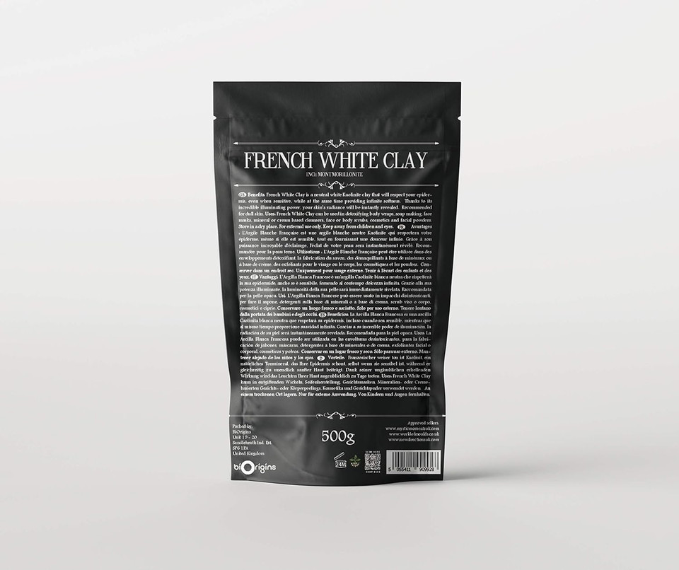 Mystic Moments | White Ultra Ventilated French Natural Clay 100g - Pure & Natural Vegan GMO Free