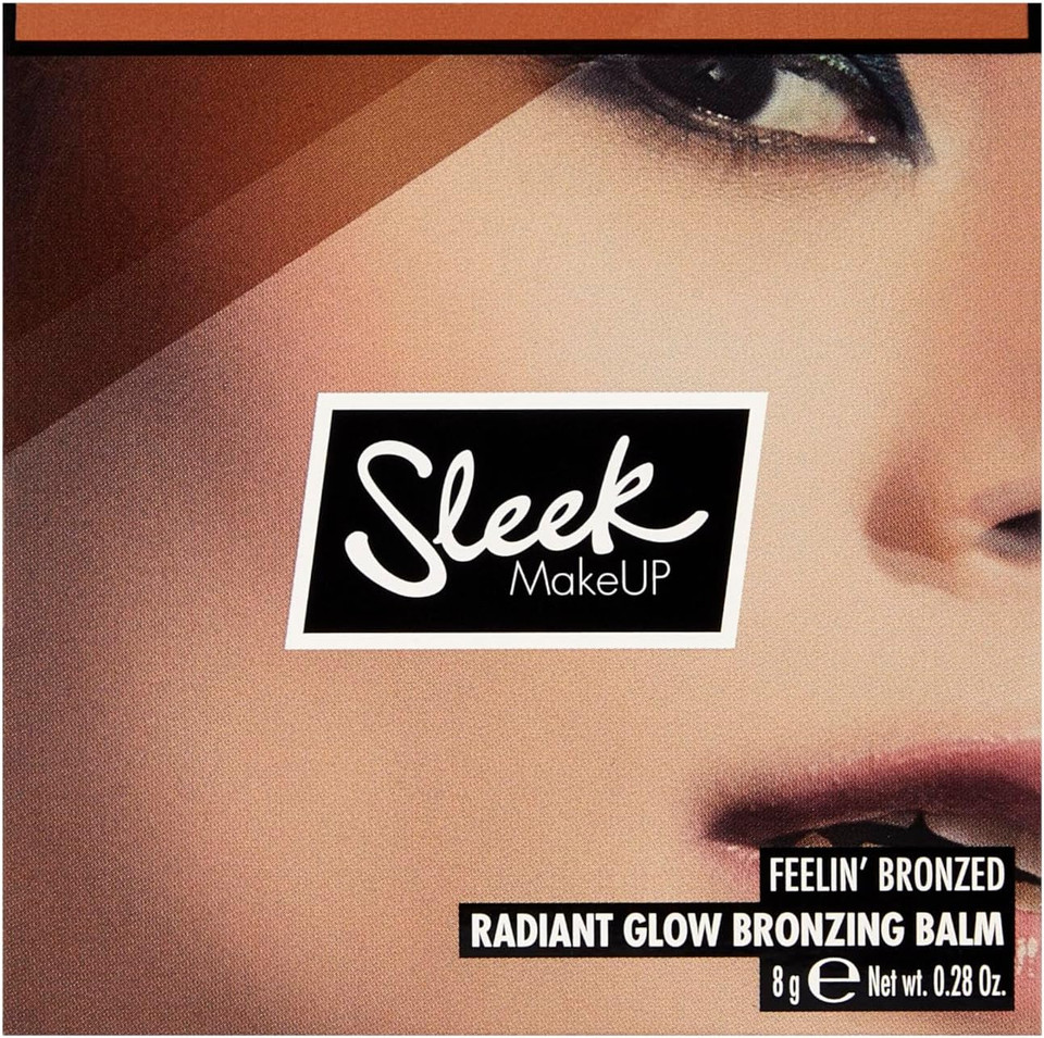 Sleek MakeUP Feelin Bronzed Radiant Glow Bronzing Balm, Creamy and Blendable Balm Enriched with Vitamin E, Barcelona, 8 g