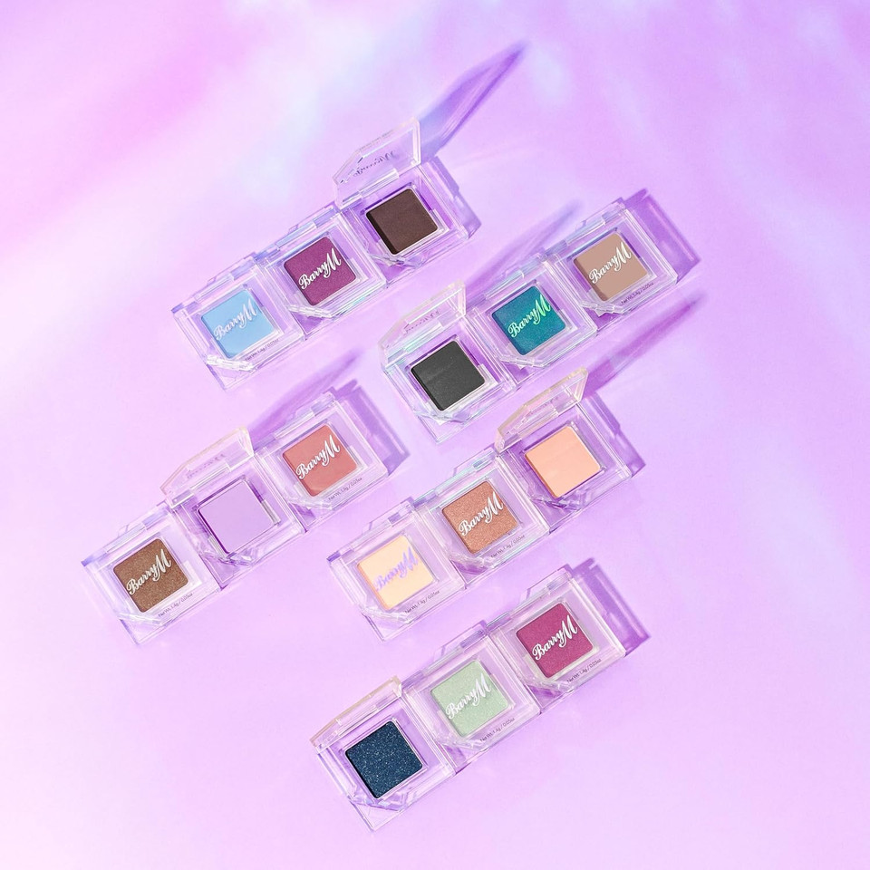 Barry M Cosmetics Clickable Single Light Orange Matte Eyeshadow Palette, Whispered