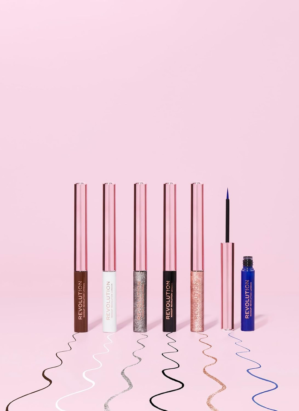 Makeup Revolution, Super Flick Liquid Eyeliner, Highly Pigmented, Blue, 2.4 ml