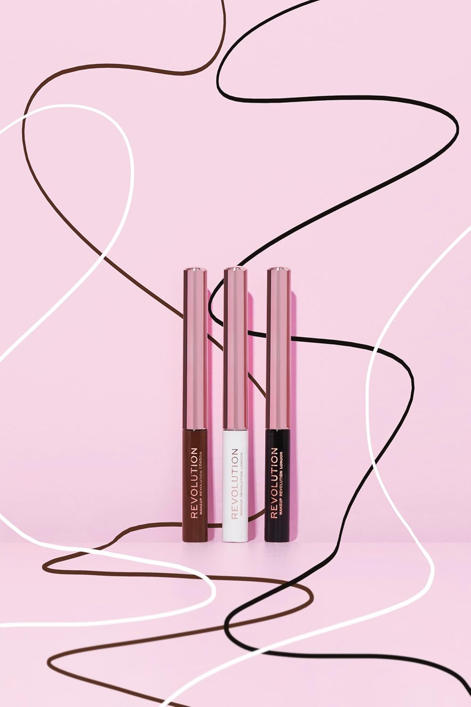 Makeup Revolution, Super Flick Liquid Eyeliner, Highly Pigmented, White, 2.4 ml