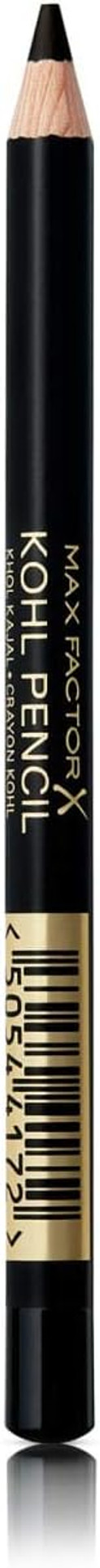 Max Factor Kohl Pencil Eyeliner, 20 Black, Easy to Blend Formula, Perfect for Smokey Eyes Make-up, 4 g