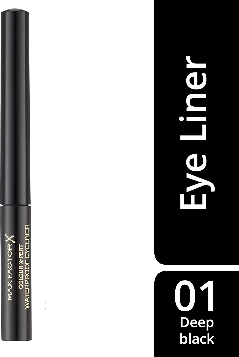 Max Factor Colour X-Pert Waterproof Eyeliner, 1 Deep Black