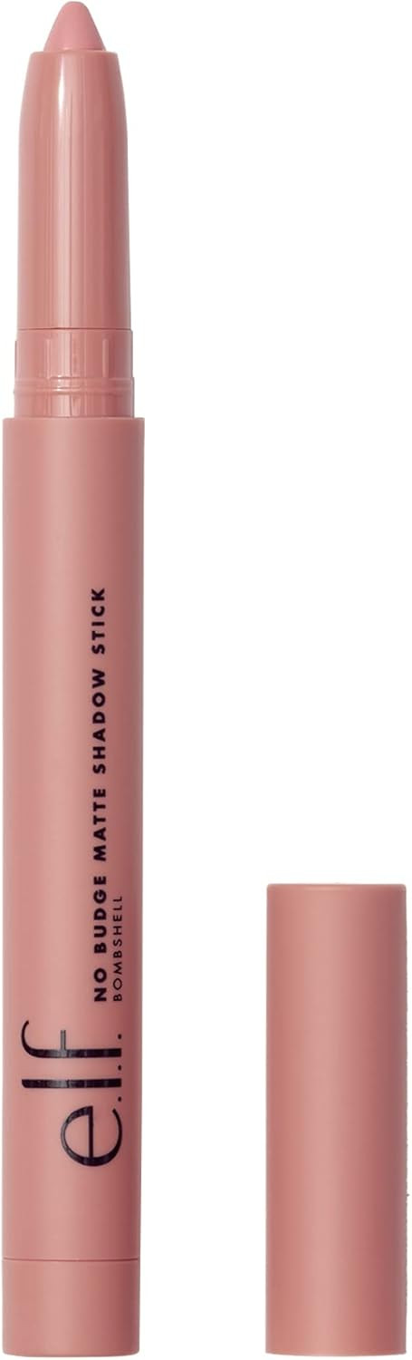 e.l.f. Cosmetics No Budge Matte Eyeshadow Stick, One-Swipe Cream Eyeshadow Stick, Long-Wear & Crease Resistant, Matte Finish, Out of Sight