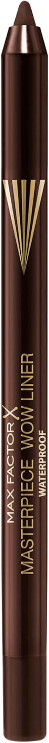 Max Factor Masterpiece Wow Liner, 300 Midnight Black, 24-Hour Wear Eyeliner, High Colour Payoff, Waterproof and Smudgeproof, Vegan