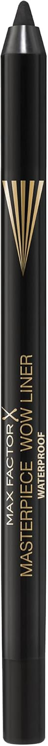 Max Factor Masterpiece Wow Liner, 310 Sable Black, 24-Hour Wear Eyeliner, High Colour Payoff, Waterproof and Smudgeproof, Vegan