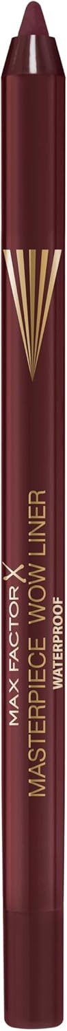 Max Factor Masterpiece Wow Liner, 190 Sweet Fig, 24-Hour Wear Eyeliner, High Colour Payoff, Waterproof and Smudgeproof, Vegan