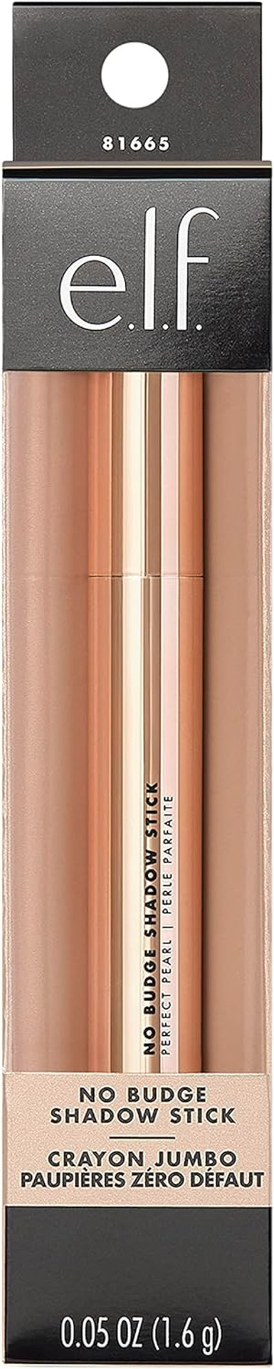 e.l.f. No Budge Shadow Stick, Longwear, Smudge-Proof Metallic Eyeshadow, Perfect Pearl, 0.056 Oz (1.6g) e.l.f. No Budge Shadow Stick, Longwear, Smudge-Proof Metallic Eyeshadow, Perfect Pearl, 0.056 Oz (1.6g)