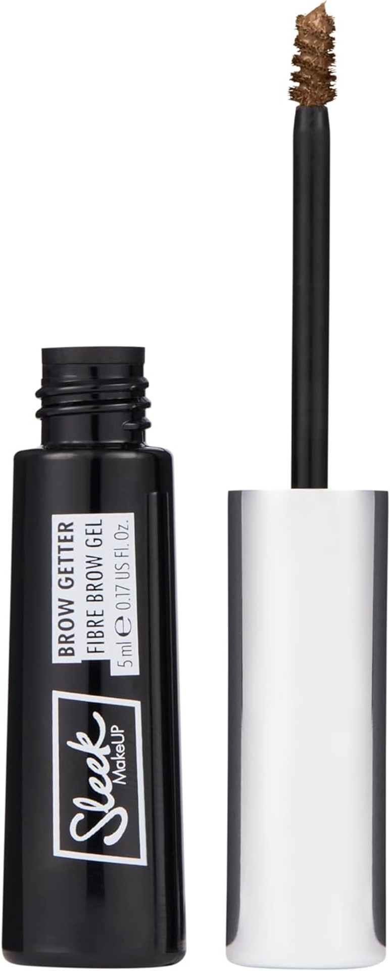 Sleek MakeUP Brow Getter Fibre Brow Gel, volumising, long-lasting formula, contains microfibres for fuller looking brows, Dark Brown, 5ml Sleek MakeUP Brow Getter Fibre Brow Gel, volumising, long-lasting formula, contains microfibres for fuller looking brows, Dark Brown, 5ml