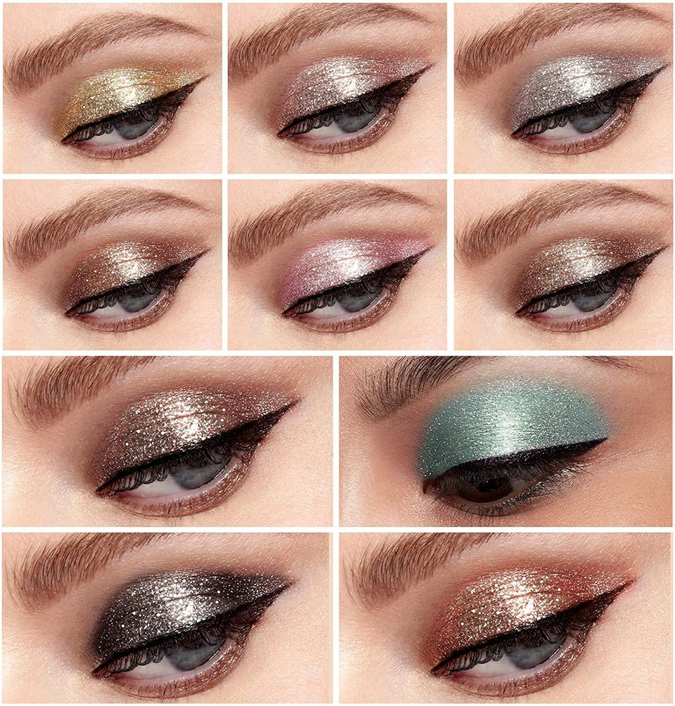 Beliky Girl 10 Color Metallic Glitter Liquid Eyeshadow Set, Waterproof Smoky Eyeshadow, Long-Lasting Quick-Drying Eye Makeup Kit (B), Pack of 1 Beliky Girl 10 Color Metallic Glitter Liquid Eyeshadow Set, Waterproof Smoky Eyeshadow, Long-Lasting Quick-Drying Eye Makeup Kit (B), Pack of 1
