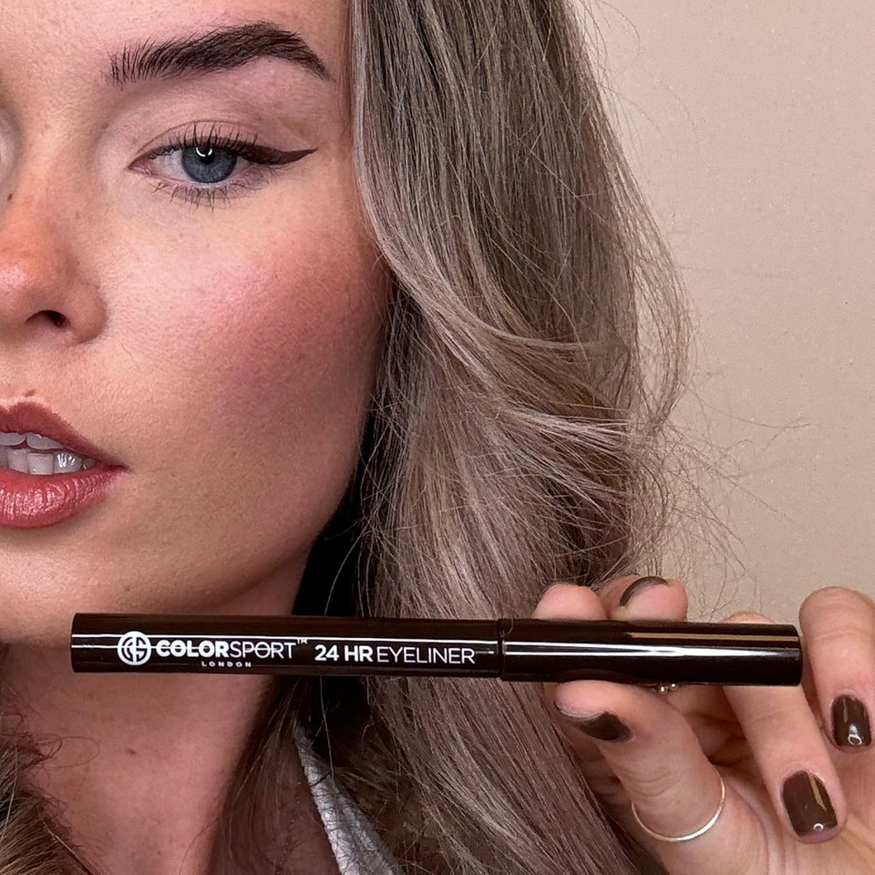 COLORSPORT 24HR Waterproof Liquid Eyeliner Pen | Long-Lasting, Smudge-Proof, Fast-Drying | Vegan & Cruelty-Free | Brown, 1ml COLORSPORT 24HR Waterproof Liquid Eyeliner Pen | Long-Lasting, Smudge-Proof, Fast-Drying | Vegan & Cruelty-Free | Brown, 1ml