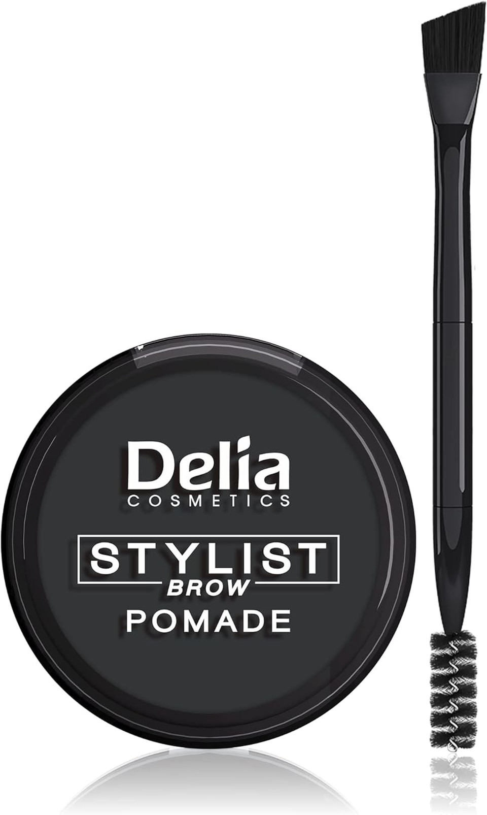 Delia Cosmetics - Brow Pomade - DARK BROWN - Eyebrow Expert Stylist - Perfect Colour & Shape - Easy to Use - Styling & Care - Brush Included Delia Cosmetics - Brow Pomade - DARK BROWN - Eyebrow Expert Stylist - Perfect Colour & Shape - Easy to Use - Styling & Care - Brush Included