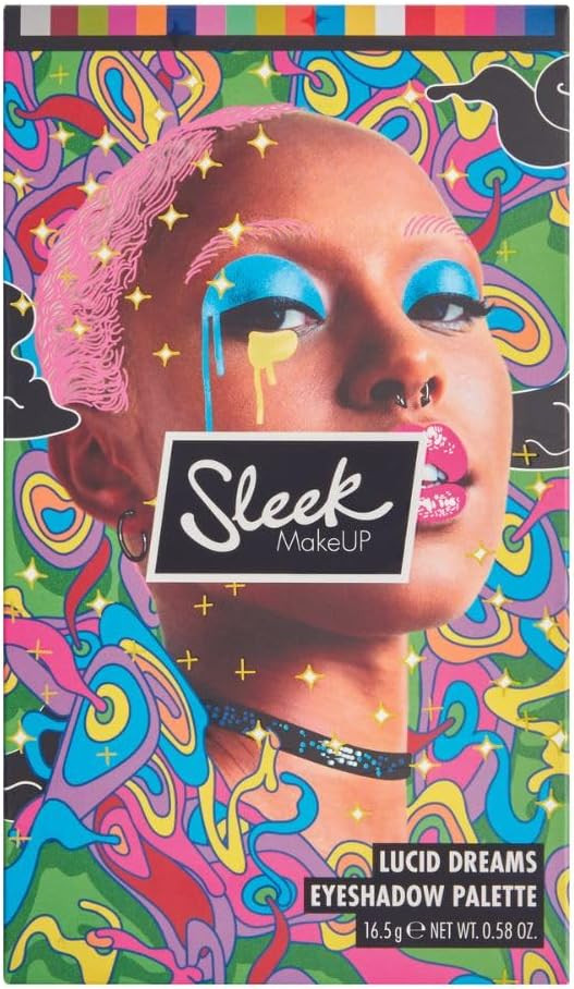 Sleek MakeUP Lucid Dreams Eyeshadow Palette, Featuring 18 Bold and Bright Shades of Highly Pigmented Colour, Limited Edition, 16.5g