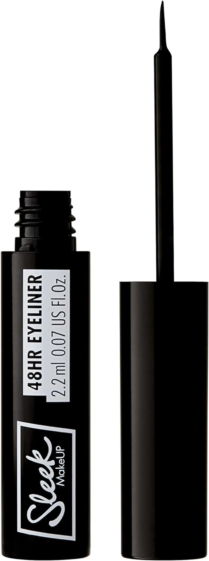 Sleek MakeUP 48HR Liquid Eyeliner, Waterproof, Smudgeproof and Easy to Apply, Intense Black, 2ml (Pack of 2) Sleek MakeUP 48HR Liquid Eyeliner, Waterproof, Smudgeproof and Easy to Apply, Intense Black, 2ml (Pack of 2)