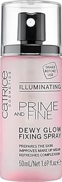 Catrice | Prime & Fine Illuminating Dewy Glow Spray | Transparent And Fast Drying Fixing Spray| Paraben Free & Vegan | Cruelty Free (Pack Of 1)1.69 Fl Oz (Pack Of 1)