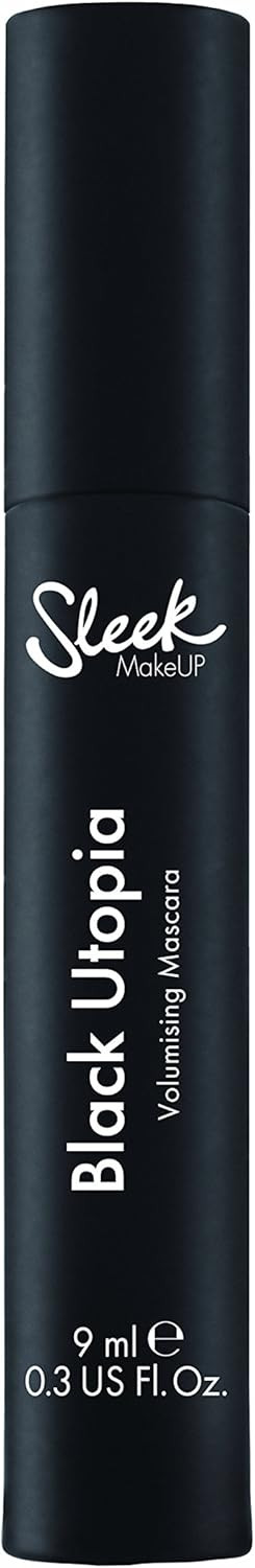 Sleek MakeUP Black Utopia Volumising Mascara, Instand Volume High Impact Mascara, Black, 9ml (Pack of 2)