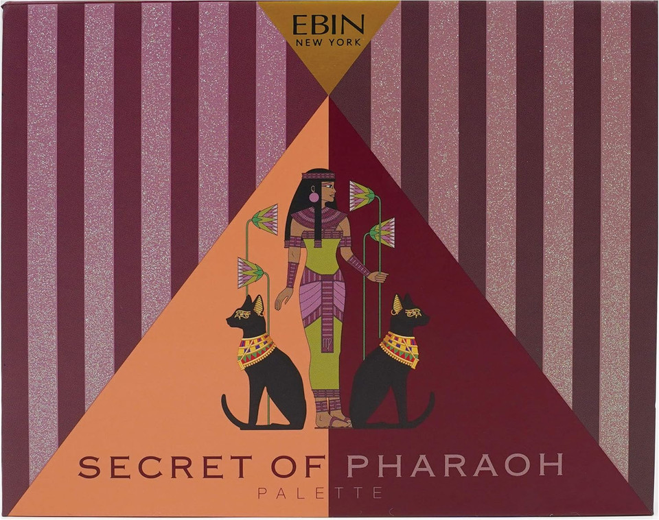 EBIN NEW YORK Coral Oasis - Secret of Pharaoh Eyeshadow Palette, Highly Pigmented and Blendable, Cruelty-Free, Long-Lasting Matte & Shimmer