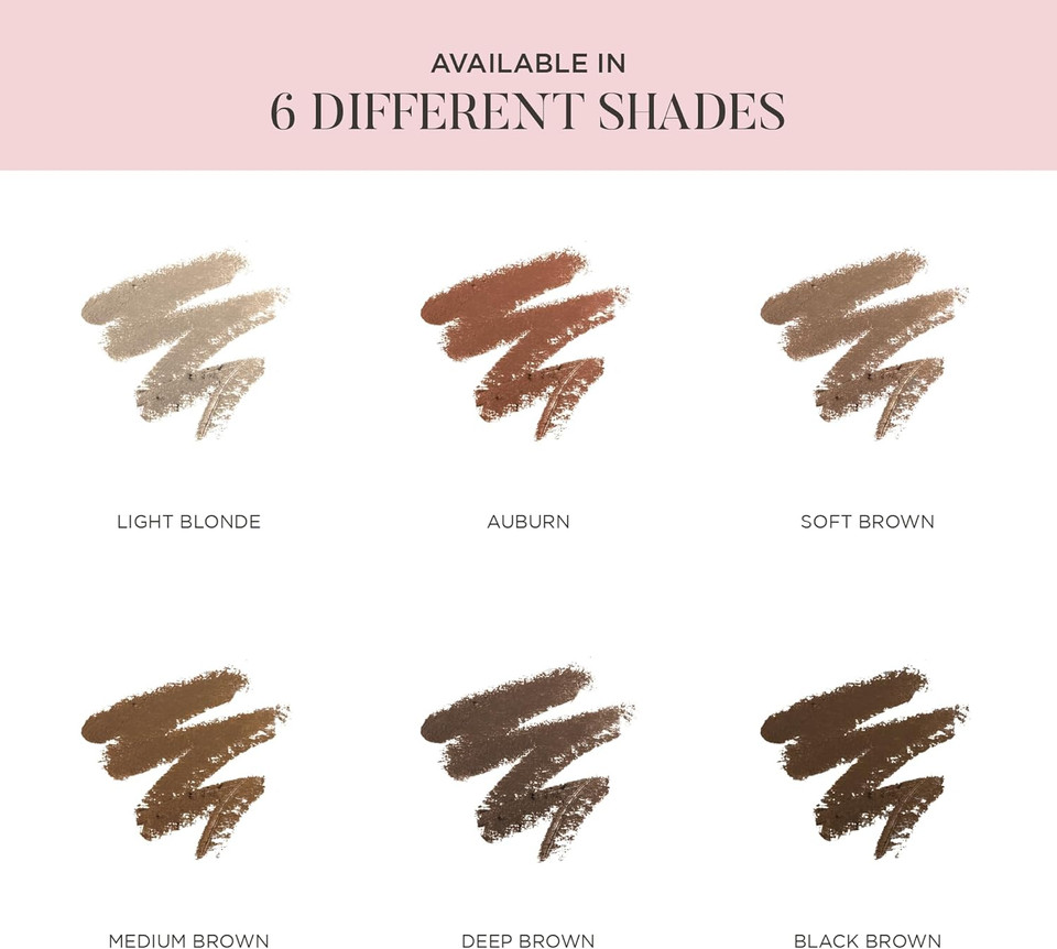 Shape & Set Black Brown Eyebrow Pencil & Fixing Gel Duo from Sculpted by Aimee 2.5ml - Travel-Friendly, Double-Ended Natural Eye Brow Pencil and Clear Brow Fixing Gel