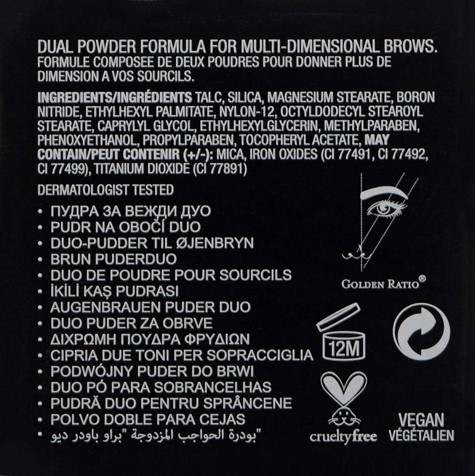 Anastasia Beverly Hills Dark Brown Duo Eyebrow Powder 1.6g