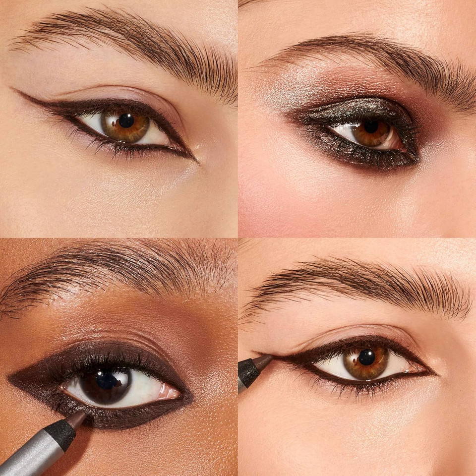 Wonderskin Eyeliner Pencil, 1440 Longwear Brown Eyeliner Pencil, 2 Pack - Waterproof, Sharpenable & Smudge Proof