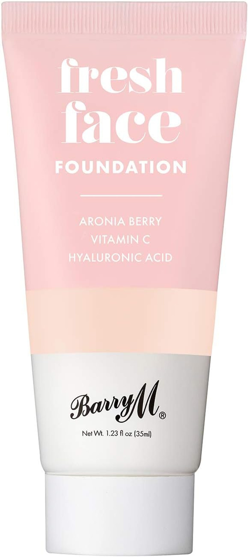 Barry M Cosmetics Fresh Face Lightweight Liquid Foundation Infused With Hyaluronic Acid And Vitamin C, Shade 9 Barry M Cosmetics Fresh Face Lightweight Liquid Foundation Infused With Hyaluronic Acid And Vitamin C, Shade 9