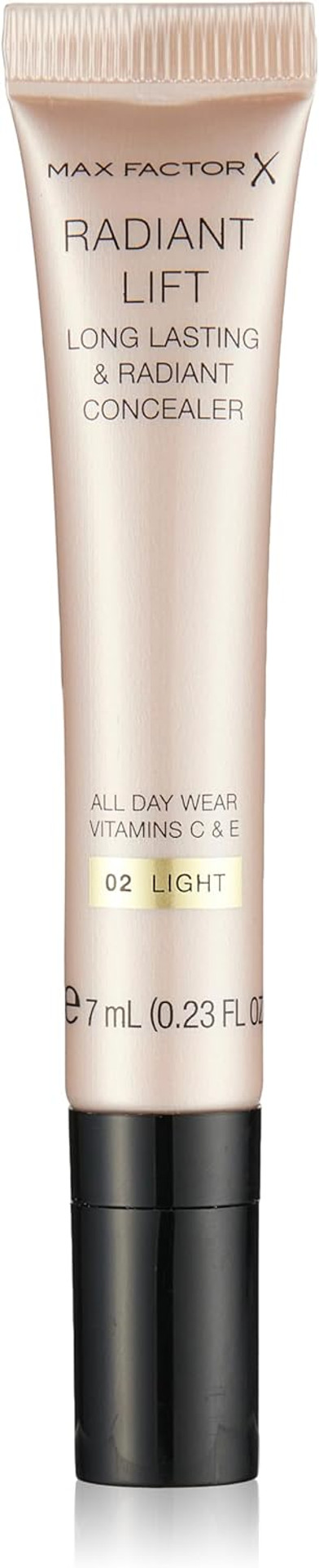 Max Factor Radiant Lift Hydrating and Brightening Concealer, Vitamins C and E, Deep, 7l