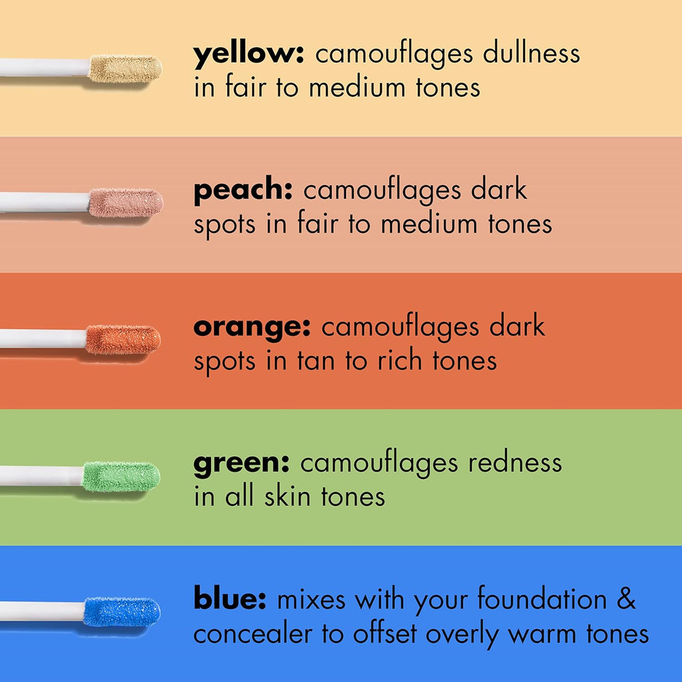 e.l.f. Camo colour Corrector, Hydrating & Long-Lasting Colour Corrector For Camouflaging Discolouration, Dullness & Redness, Vegan & Cruelty-Free, Peach
