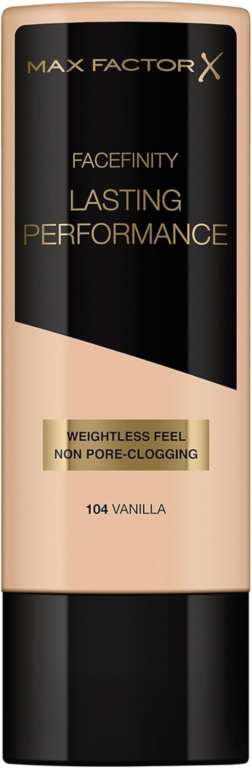 Max Factor Lasting Performance Liquid Foundation, 113 Caramel, Full Coverage, Flawless and Radiant Finish, Lightweight Formula, Smudge Resistant, Non Pore-Clogging, Fragrance Free, 35ml
