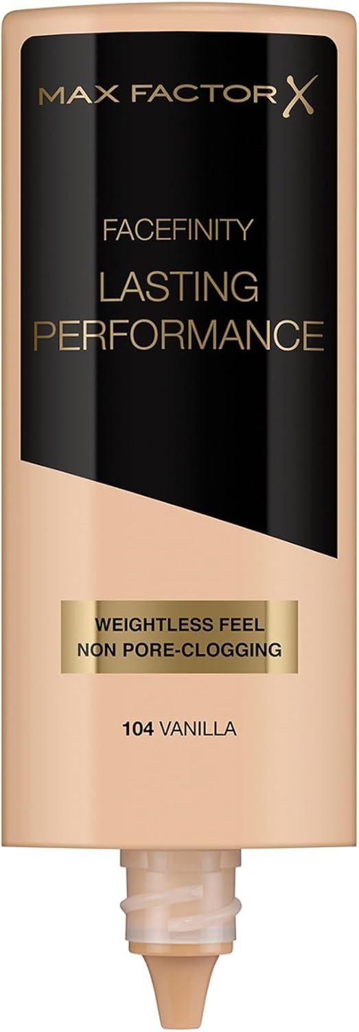 Max Factor Lasting Performance Liquid Foundation, 113 Caramel, Full Coverage, Flawless and Radiant Finish, Lightweight Formula, Smudge Resistant, Non Pore-Clogging, Fragrance Free, 35ml