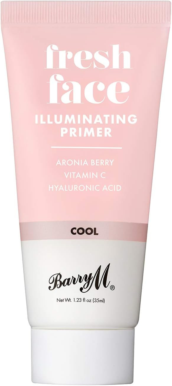 Barry M Cosmetics Fresh Face Makeup Primer Base, Cool Silver, 1 count