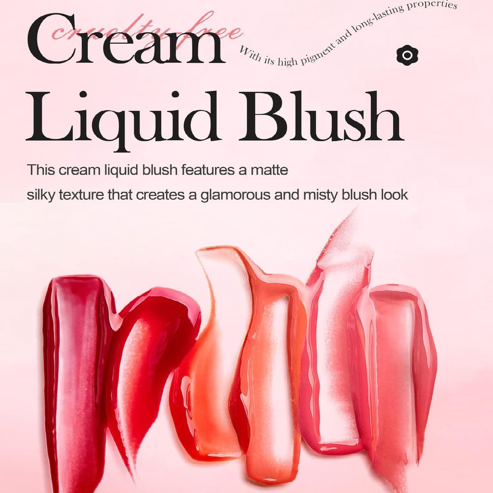 Liquid Blush Face Blusher Rouge Natural Smooth Blusher Pigment Long Lasting Creamy Soft Cheek Multi-purpose Stick Makeup With Cushion Cosmetics Liquid Facial Blush(Rose) Liquid Blush Face Blusher Rouge Natural Smooth Blusher Pigment Long Lasting Creamy Soft Cheek Multi-purpose Stick Makeup With Cushion Cosmetics Liquid Facial Blush(Rose)