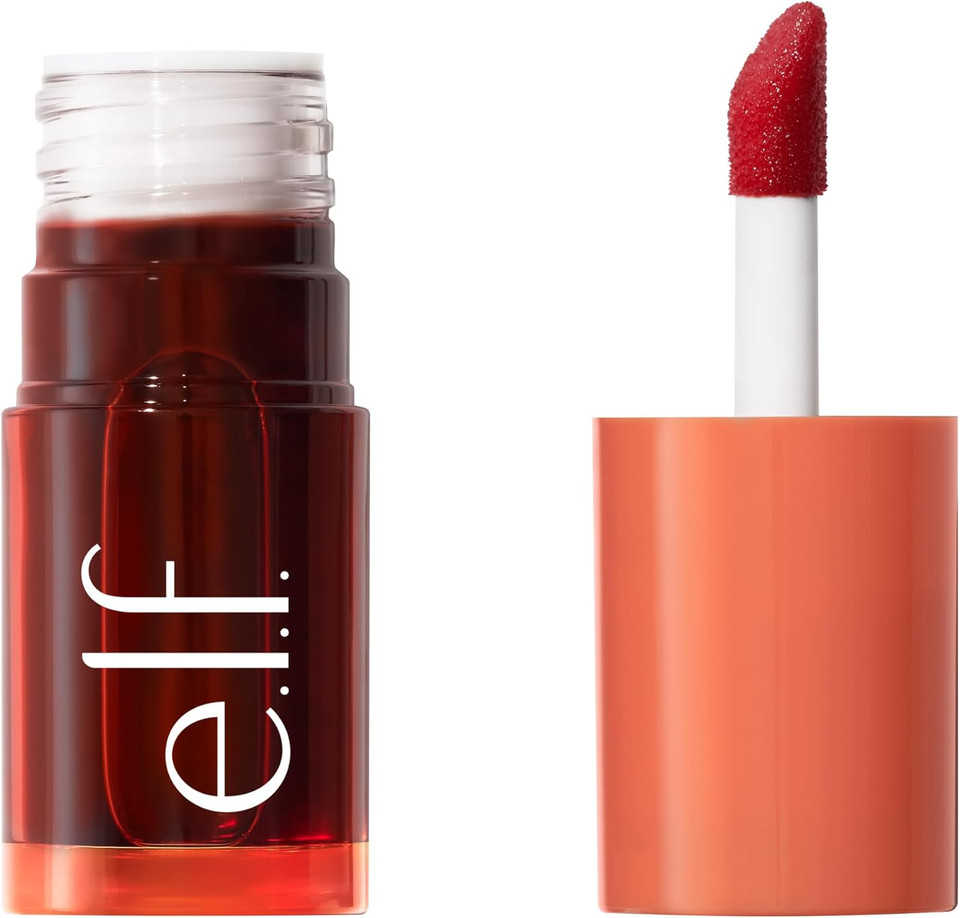 e.l.f. Sheer For It Blush Tint, Multi-Use, Long-Lasting Lip & Cheek Make-up, Creates a Natural Flush Finish, Vegan & Cruelty-Free, Orange Crush