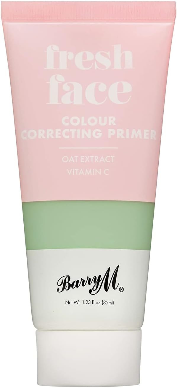 Barry M Fresh Face Colour Correcting Primer, Green, Balance Skin Tone and Reduce Redness