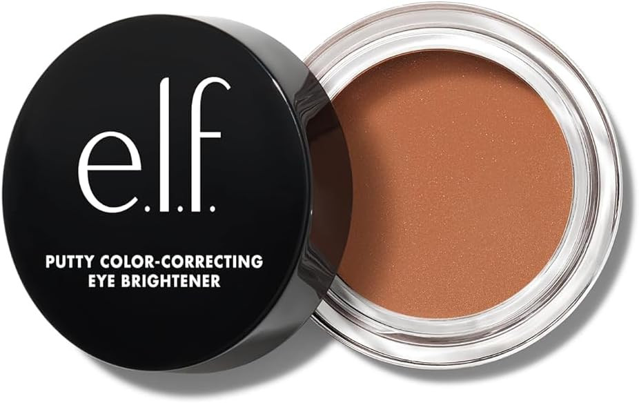 e.l.f. Putty Colour-Correcting Eye Brightener, Under-eye Brightener & Primer For Reducing Appearance Of Dark Circles, Vegan & Cruelty-free, Tan/Deep
