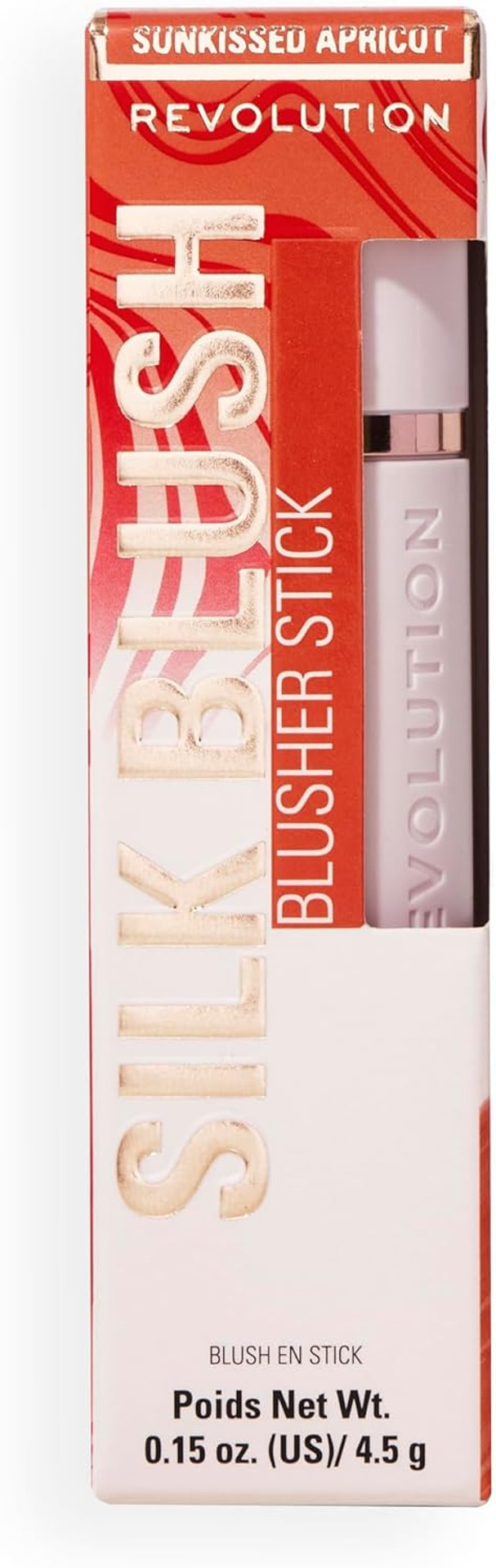 Revolution, Skin Silk Marble Blush Stick, Buildable Colour for Cheek, Eye, & Lip, Cream-to-Powder Formula, Vegan & Cruelty-Free, Sunkissed Apricot, 4.5g Revolution, Skin Silk Marble Blush Stick, Buildable Colour for Cheek, Eye, & Lip, Cream-to-Powder Formula, Vegan & Cruelty-Free, Sunkissed Apricot, 4.5g