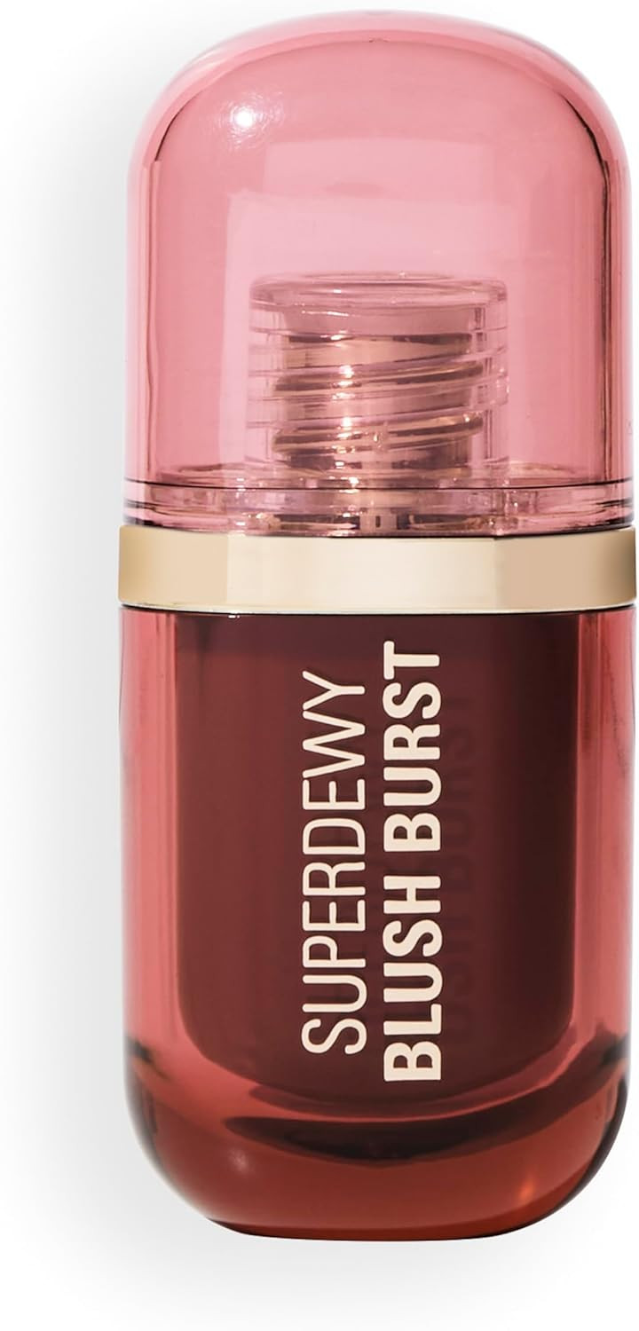 Revolution Superdewy Liquid Blush Burst, Buildable Colour for Cheek, Serum Formula with Peptides & Hyaluronic Acid, Vegan & Cruelty-Free, Caramel Cooler Bronze, 4.2ml
