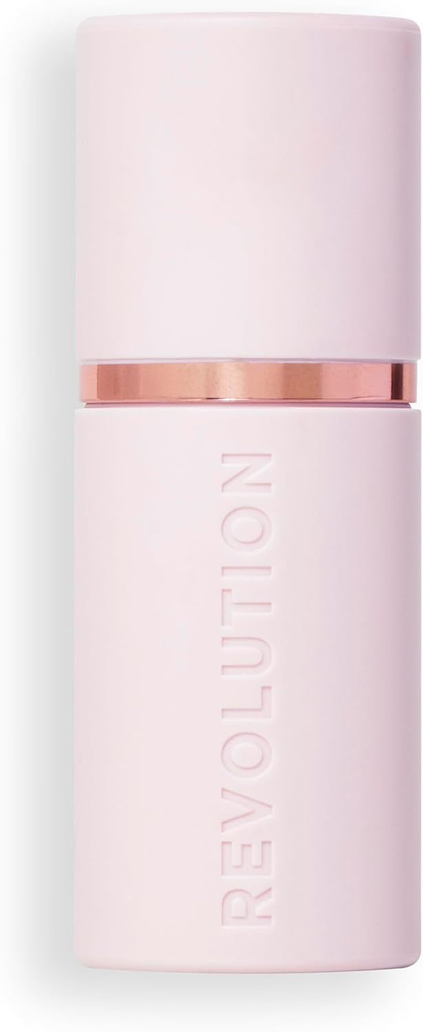 Revolution, Skin Silk Marble Blush Stick, Buildable Colour for Cheek, Eye, & Lip, Cream-to-Powder Formula, Vegan & Cruelty-Free, Peachy Pink, 4.5g