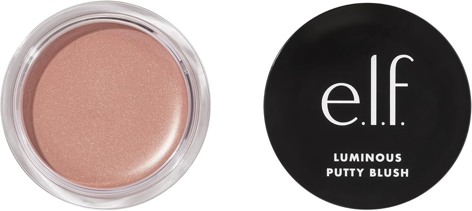e.l.f. Luminous Putty Blush, Putty To Powder Blush With A Shimmer Finish, Lightweight, Buildable Formula, Bermuda, 10 g (Pack of 1) e.l.f. Luminous Putty Blush, Putty To Powder Blush With A Shimmer Finish, Lightweight, Buildable Formula, Bermuda, 10 g (Pack of 1)