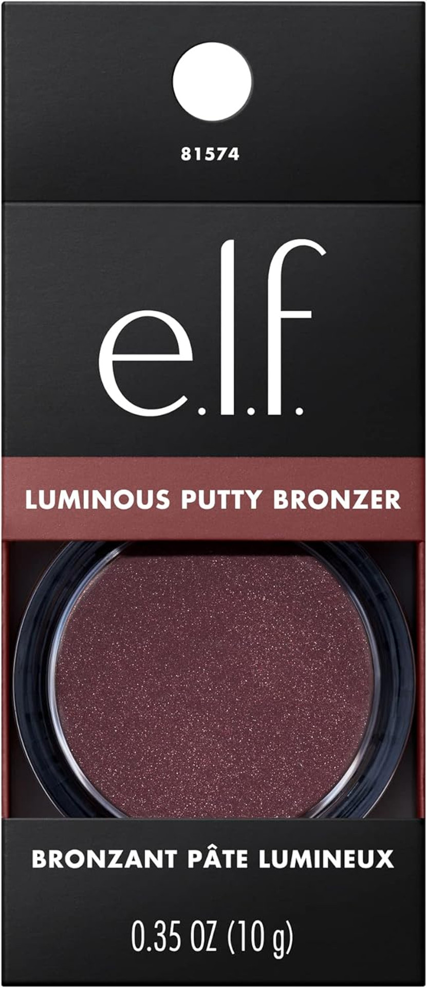E.L.F. Luminous Putty Bronzer, Lightweight Putty-To-Powder Bronzer For A Radiant, Glowing Finish, Highly Pigmented, Vegan & Cruelty-Free, Frequent Flyer